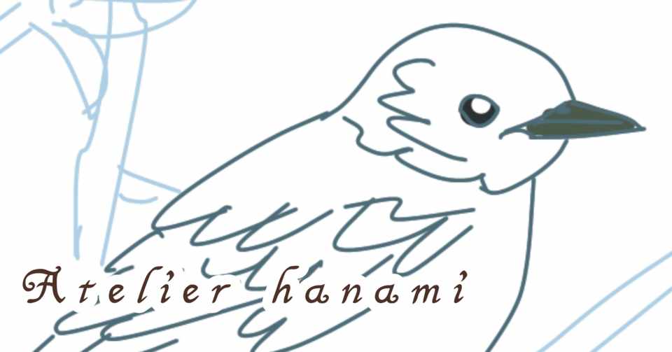 俳句とイラスト 初秋 椋鳥 ムクドリ 椋鳥や群れて遊んで大騒ぎ Atelier Hanami 刺繍とイラストと Note