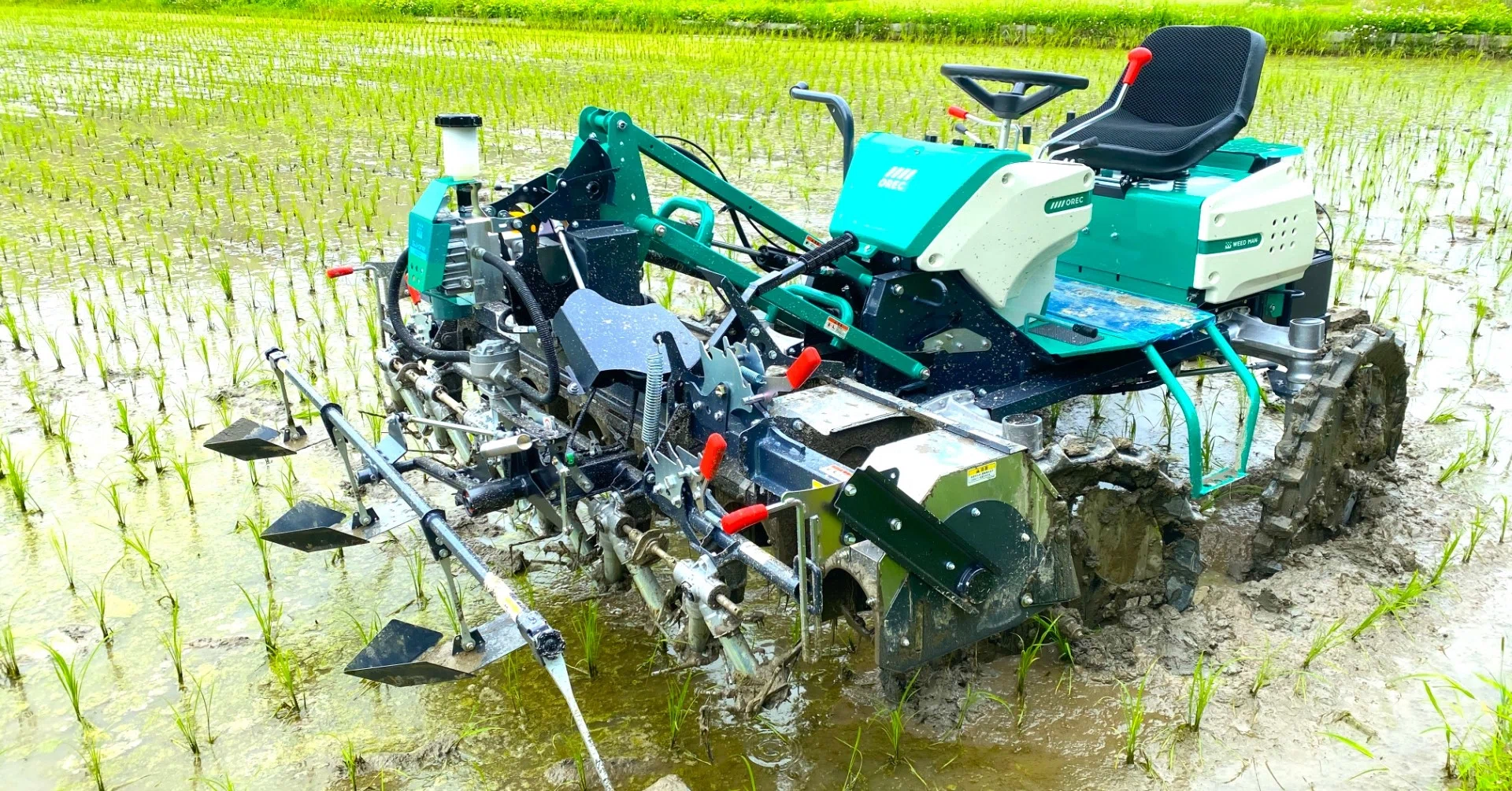 活動レポート＞ 新マシン 乗用カルチを導入、中耕除草で大活躍です 