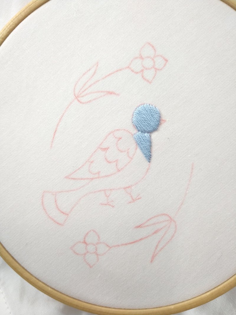 鳥とお花の刺繍をしてみよう ステップ2 鳥の体 Apostrophe S 刺繍雑貨作家 Note