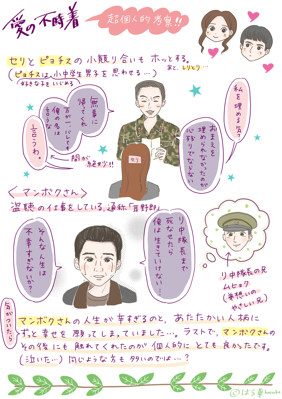 愛の不時着】超個人的考察イラストまとめ｜はる華（はるか）