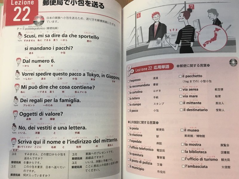 イタリア語勉強日記 ３ １か月目の勉強方法 テキスト紹介 つるとんたん Note