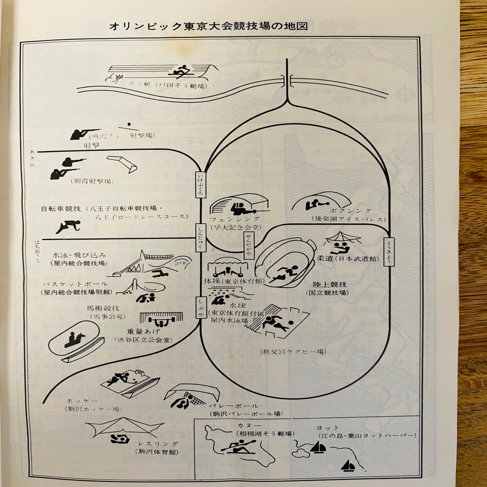 1964 東京オリンピックノート｜ごとうゆみ