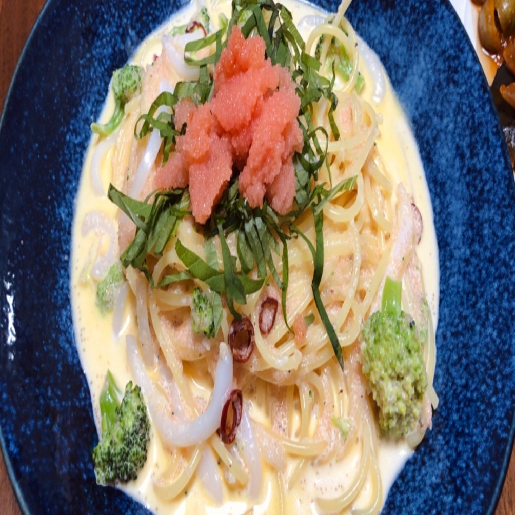 イカと明太子のクリームパスタ ケイチェルおじ Note