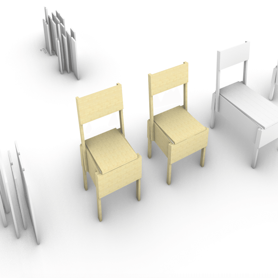 Enzo Mari's Sedia 1 Chair bootleg｜木谷海斗