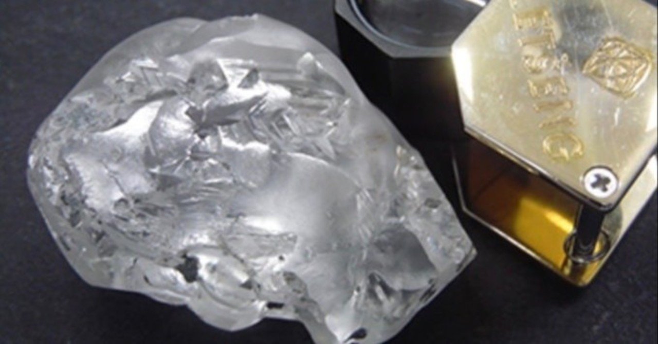 442ctのレアダイヤモンド原石を発掘｜Hana Jewels