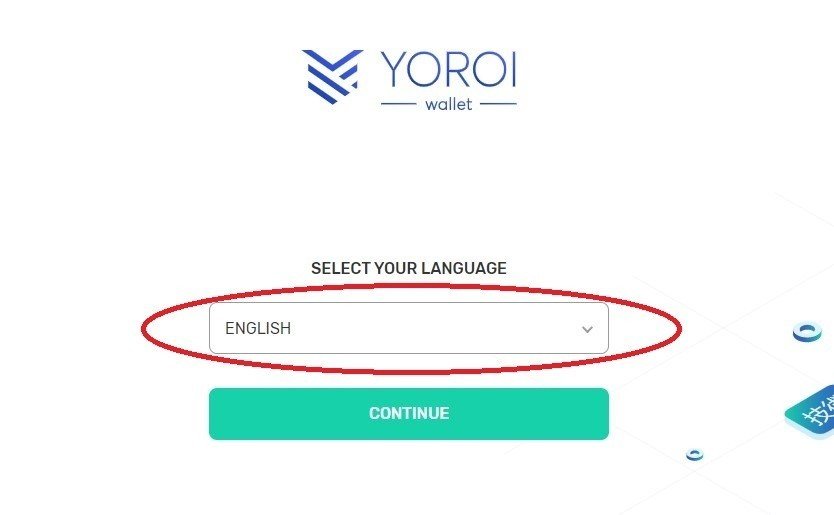 ヨロイ ウォレット言語