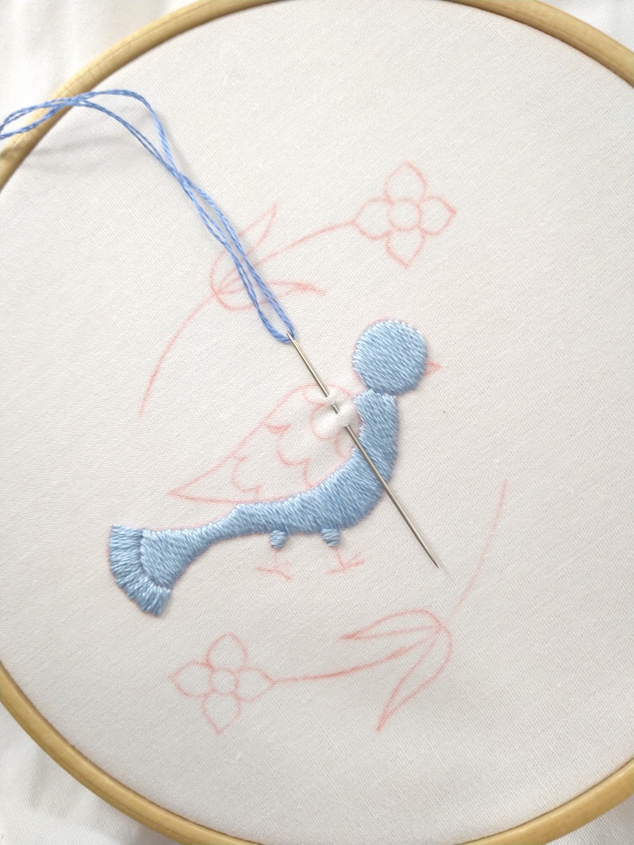鳥とお花の刺繍をしてみよう* ステップ3 〜鳥の羽〜｜Apostrophe