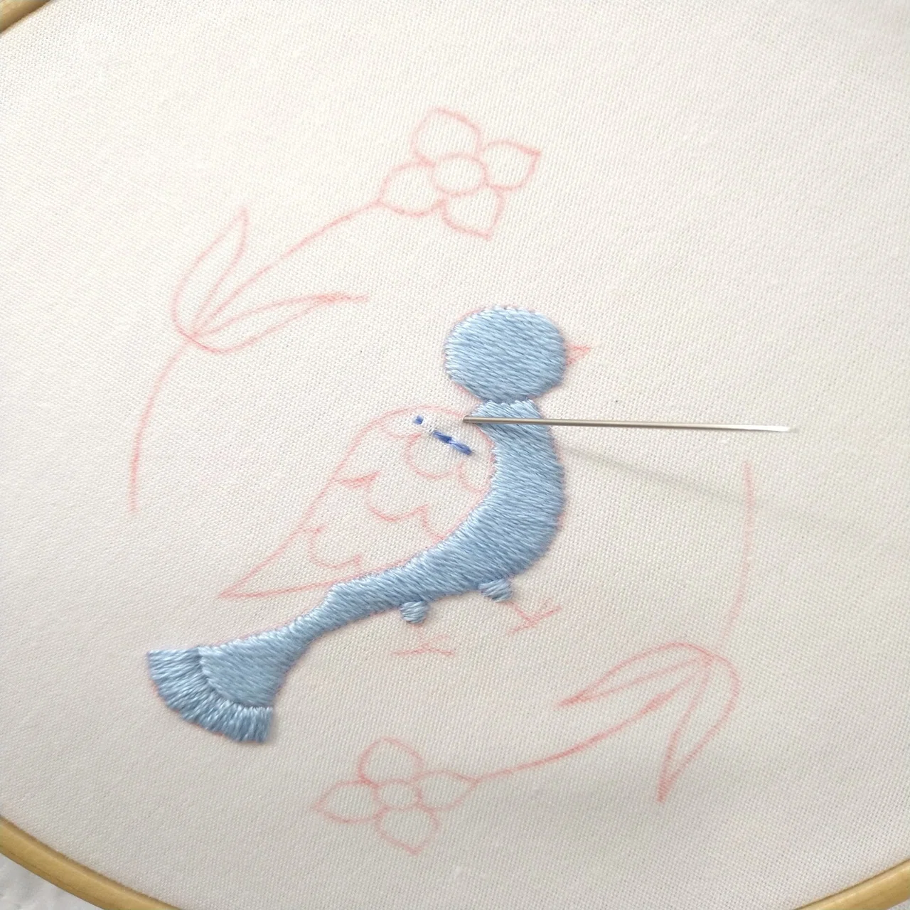 鳥とお花の刺繍をしてみよう* ステップ3 〜鳥の羽〜｜Apostrophe+s 