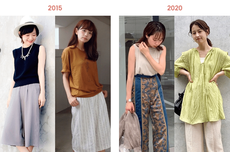 6年でトレンドの 丈 はどう変わった Wear Note 6年でトレンドの 丈 はどう変わった Wear Note