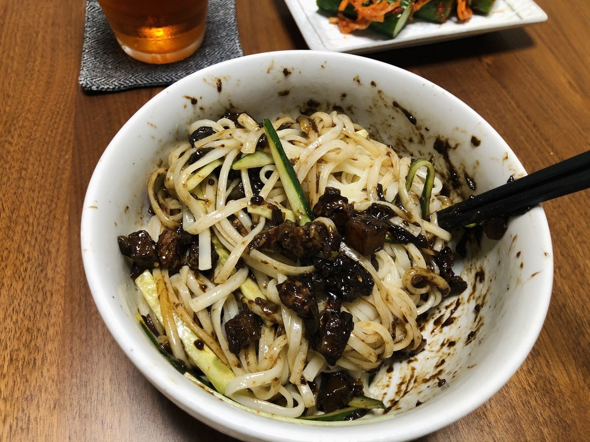 氷見うどんで韓国風ジャージャー麺作ったら優勝した｜ケイチェルおじ