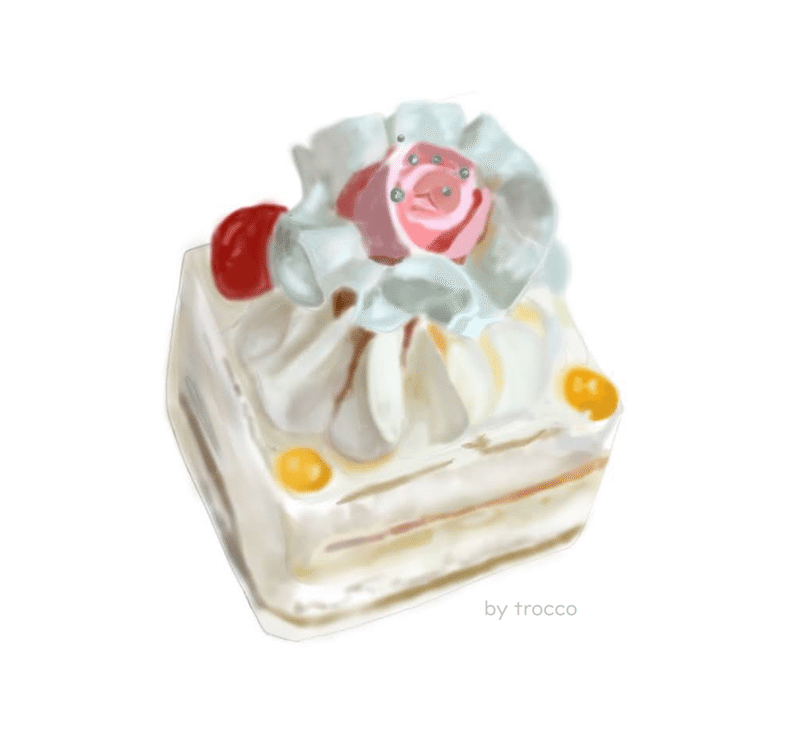 昭和レトロな薔薇のバタークリームケーキ トロッコ Note