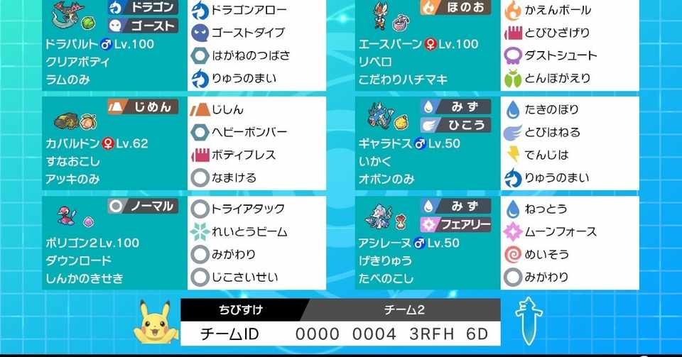 S9 使用構築 鉢巻エースバーン ちびすけっと Note