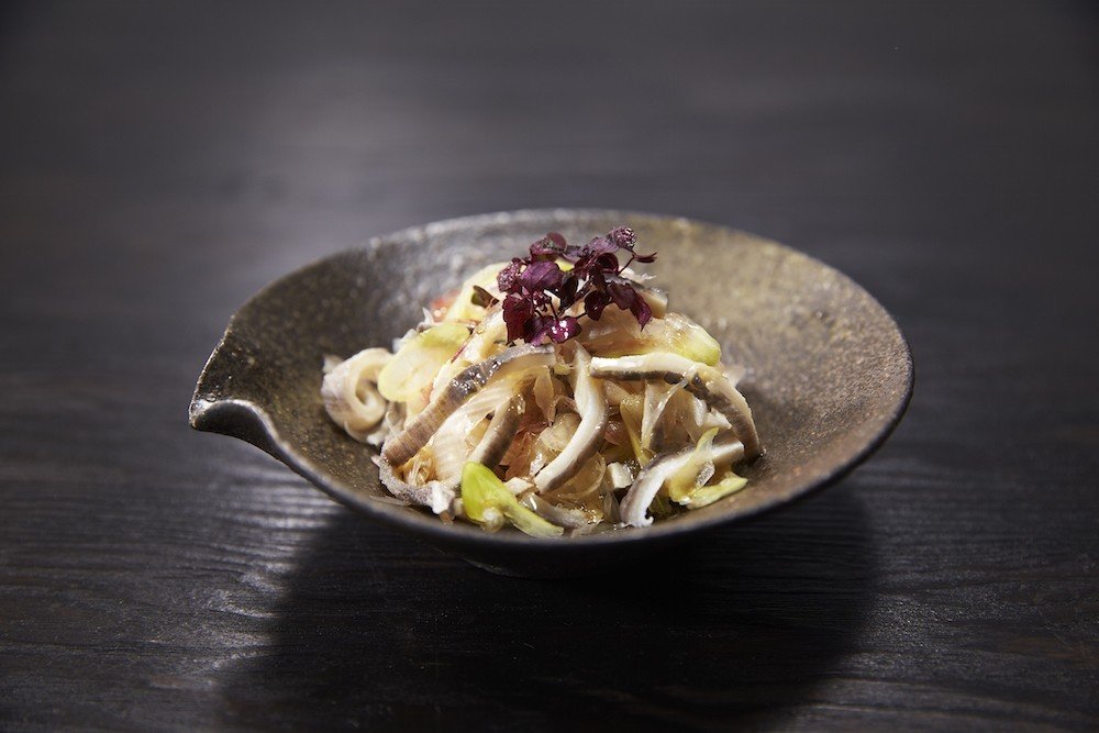 珍味 メカジキの皮 ポン酢和え まぐろの目玉 Note 珍味 メカジキの皮 ポン酢和え まぐろの目玉 Note