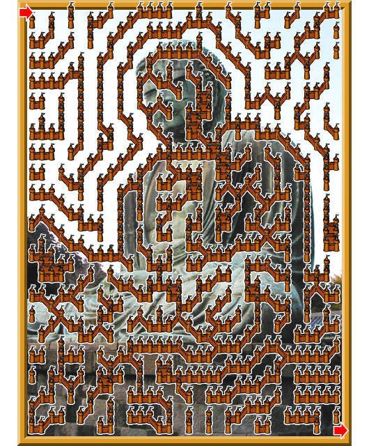 全自動迷路 昔作ったwebアプリ 鎌倉の大仏を元に迷路生成 Http Crocro Com Auto Maze 柳井 政和 Note