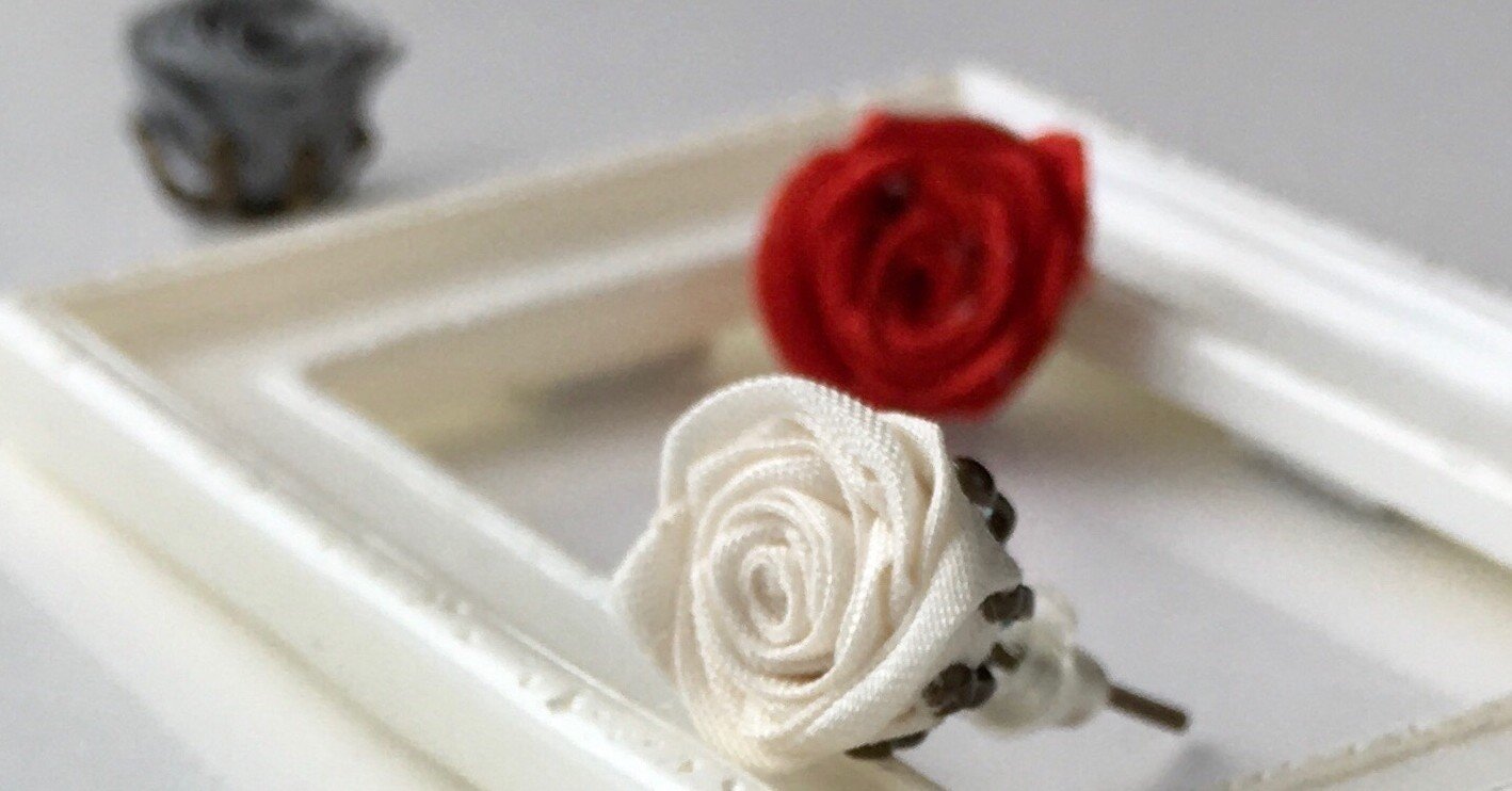 制作のはなし つまみ細工 薔薇 極小 Miyuki Furuiro Note