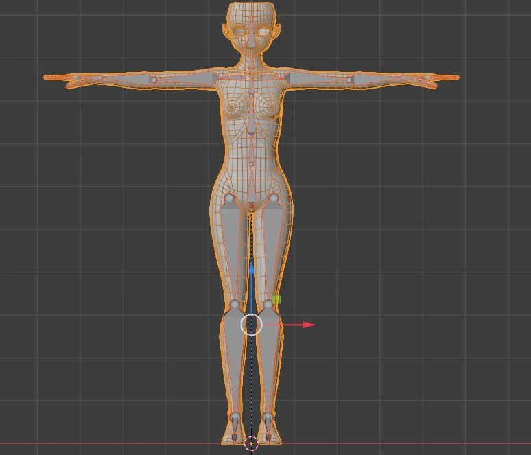 Blender モデリング初心者が女の子を作って動かすまでの備忘録 9 リギング1 こあろ Note