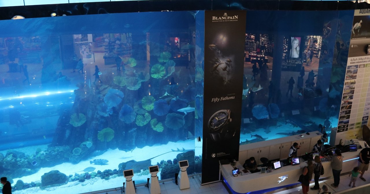 Around the World「ドバイ水族館＆水中動物園（ドバイアクアリウム＆アンダーウォーター・ズー／Dubai Aquarium