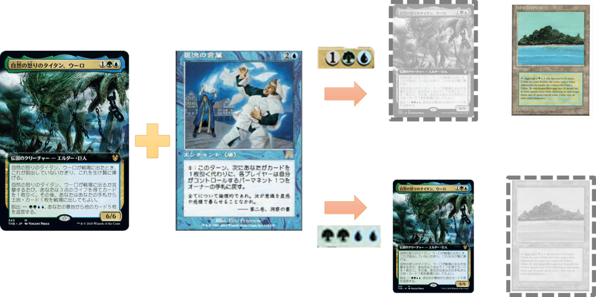 自然の怒りのタイタン、ウーロ　初版　拡張 foil 4枚セット 自然の怒りのタイタン、ウーロ [THB] Foil 【BIGWEB | MTG】日本
