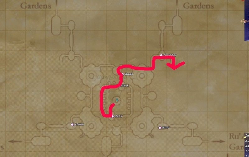 Ff11プレイ記録34 ル アビタウ神殿 Lv70 75 炎クリ集めのルート Zunda An Note