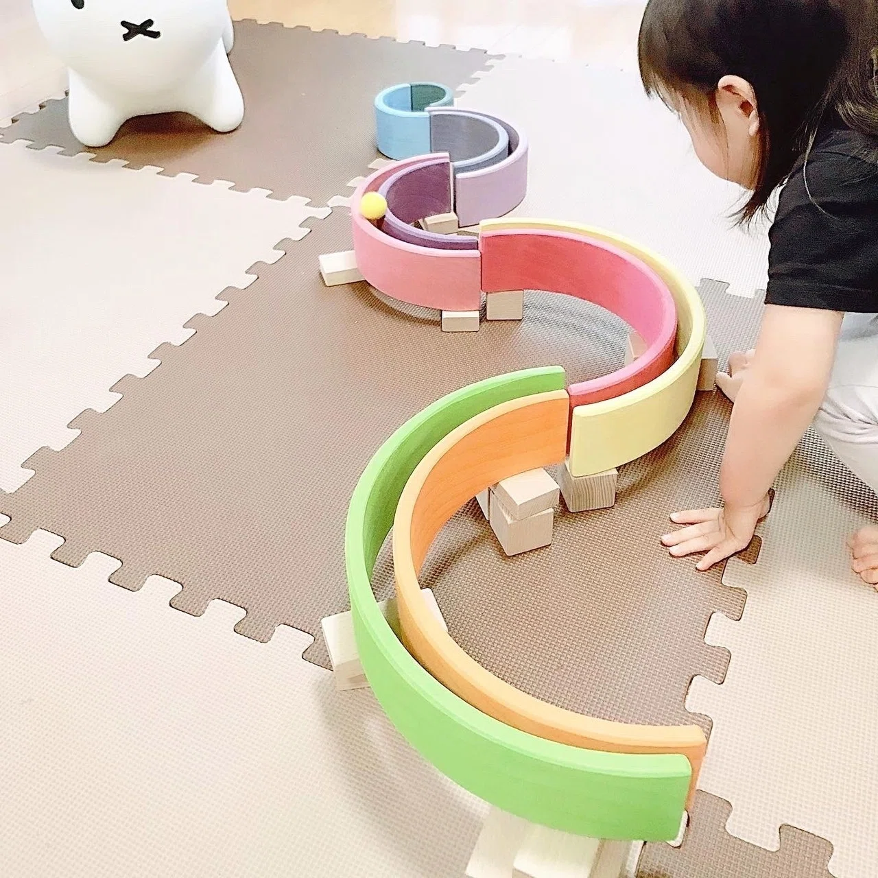半円盤 アーチレインボー玉の道 遊び方無限大 グリムスのアーチ 