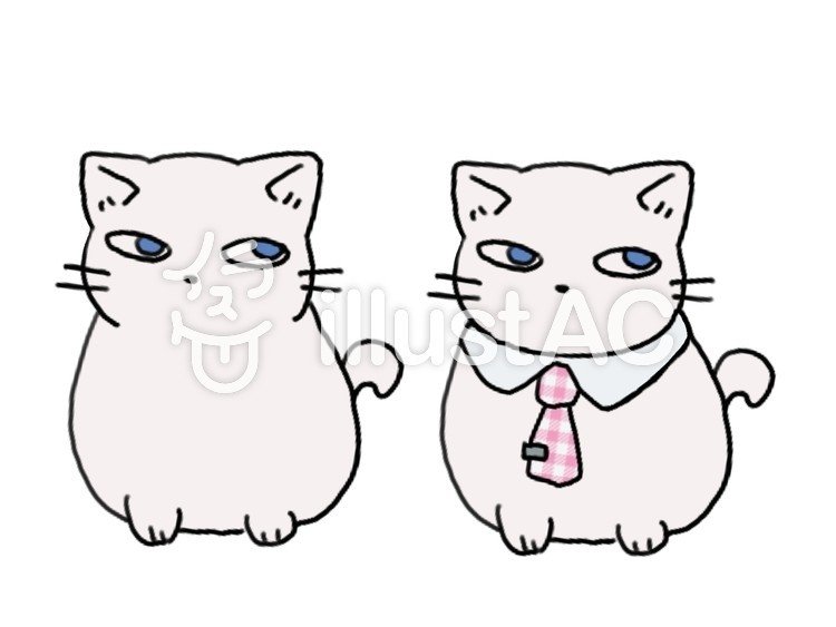5匹のにゃんにゃん描いたよー ฅ W ฅ イラストac素材 いお お絵描き Note