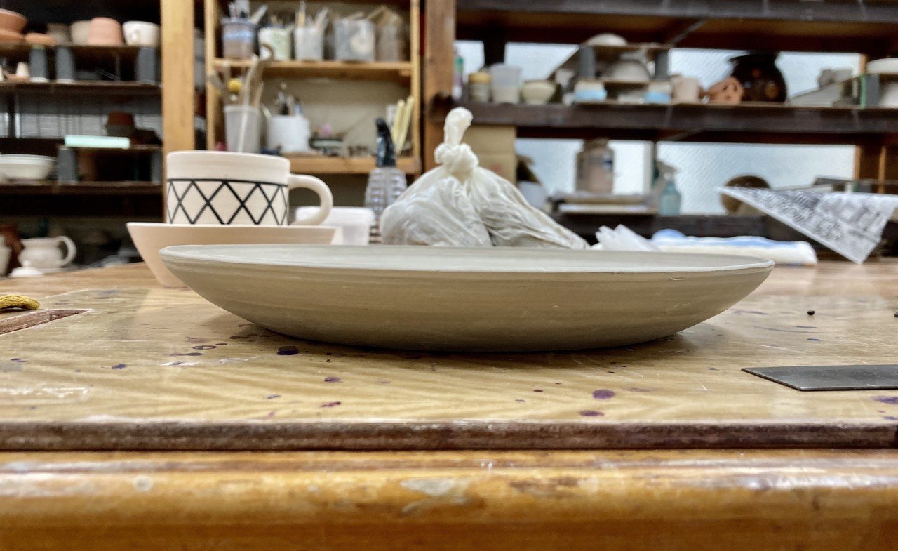 no.10 フチ付きの大皿 作成編｜Nao🍎＠陶芸主婦
