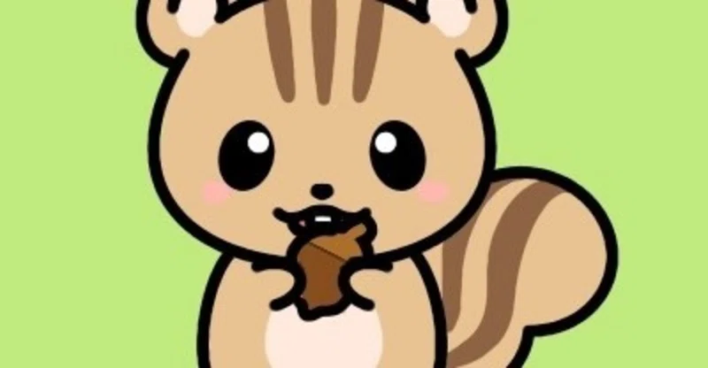 どんぐりをかじっているリスのアイコン いぬまん Note