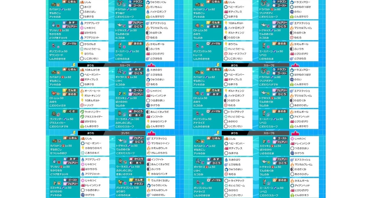 剣盾s9没構築集 まりも Note 剣盾s9没構築集 まりも Note