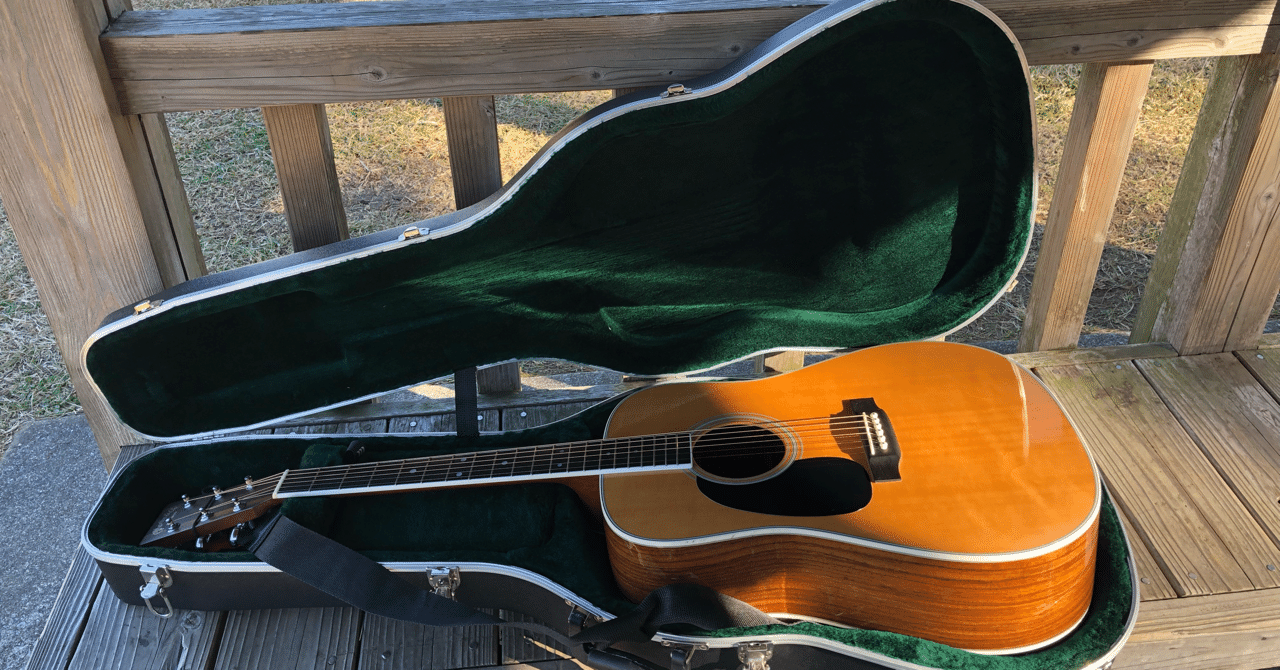 ギター歴1年目でMartinD-35を買って人生が加速した話｜青いバイク