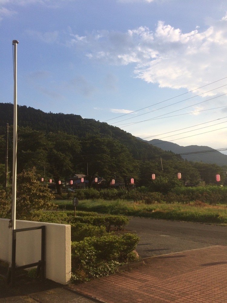 青野原はお祭りが近づいています。