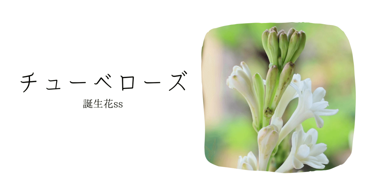 チューベローズ 誕生花ss てい Note