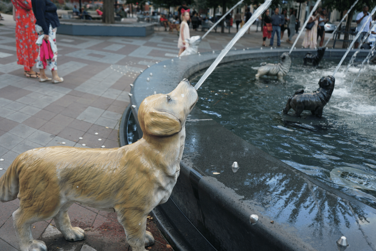 トロントにある面白い噴水 Cup Of Oj Note