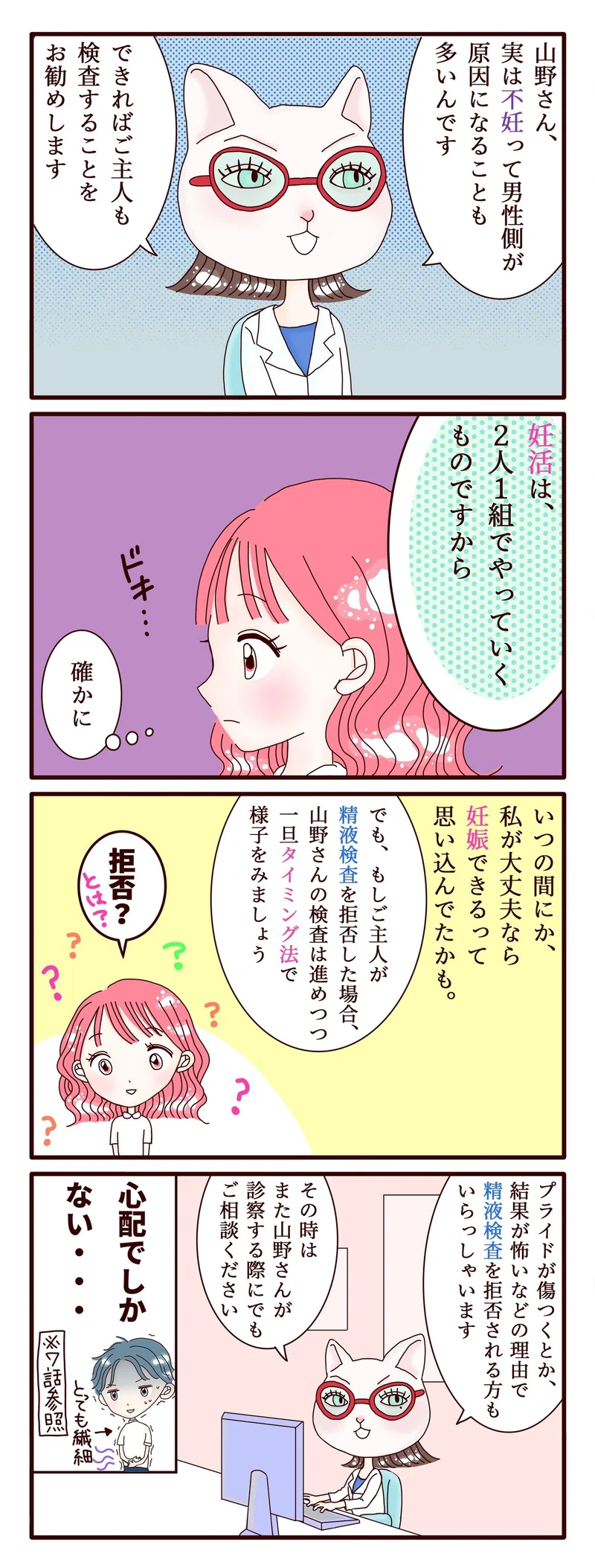 不妊治療4コマ漫画 第11話 妊活は2人1組 スミカマレ 不妊治療4コマ漫画 Note