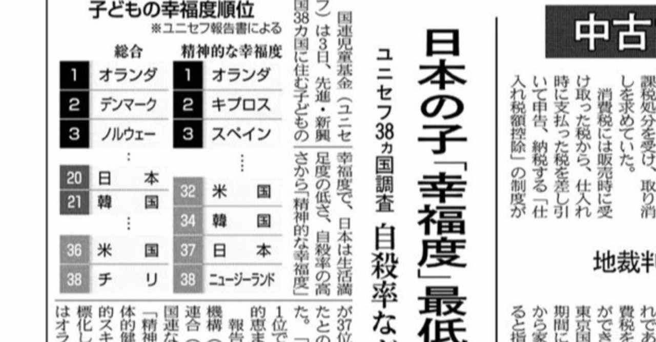 日本の 幸福度 がなぜ低いのか を考えてみる Akeeeen Note