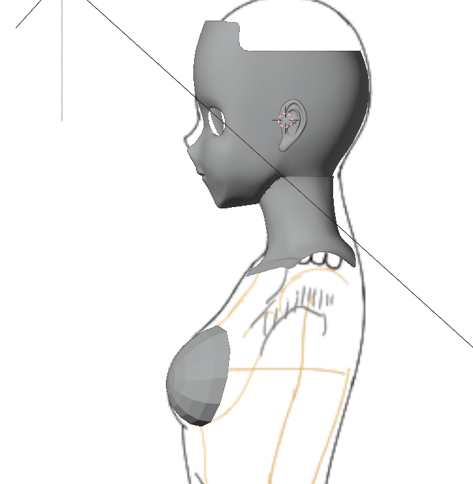 Blender モデリング初心者が女の子を作って動かすまでの備忘録 5 体1 こあろ Note