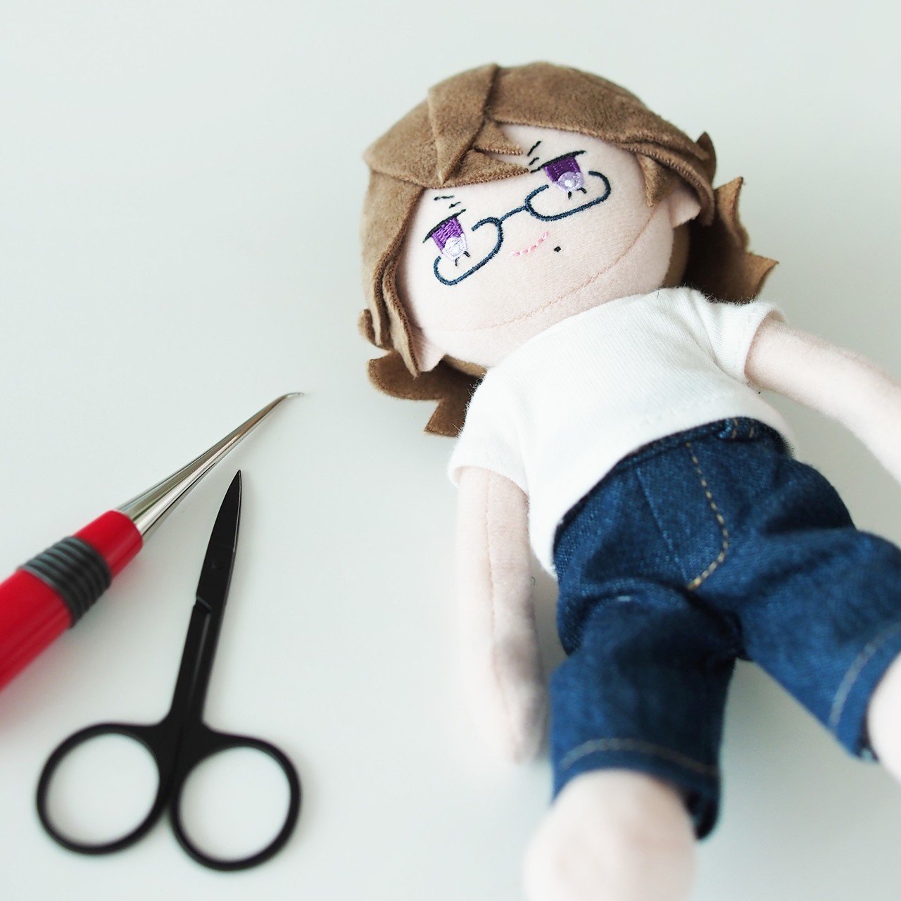 ぬいのメガネを着脱式にカスタマイズした話｜AYANO.U