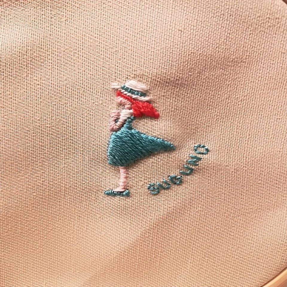 オリジナル図案で女の子を刺繍してみた すぐの Note