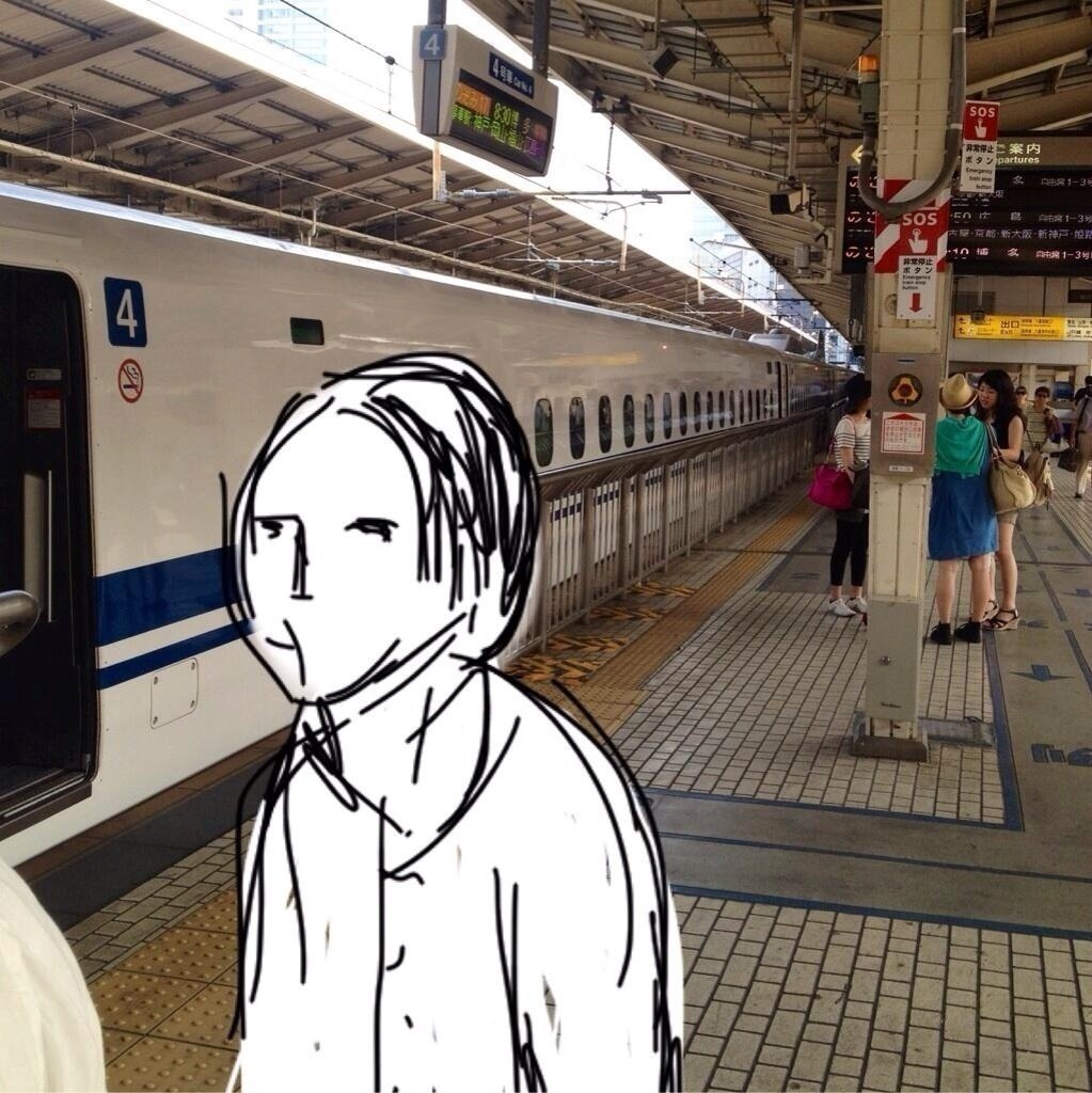 落書き 途中下車｜ZIZOZ