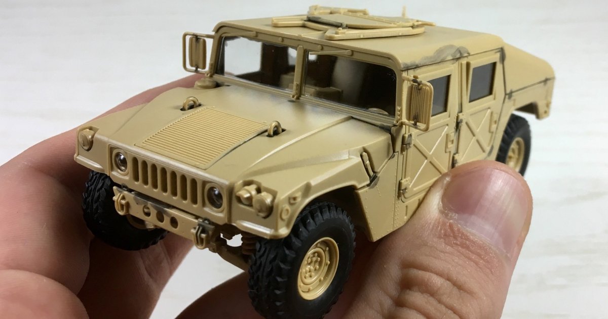【ジャンク】タミヤハンヴィー HUMMVYY ハマー タミヤ 1/48 ハンヴィー 製作後メモ|ゼブラ