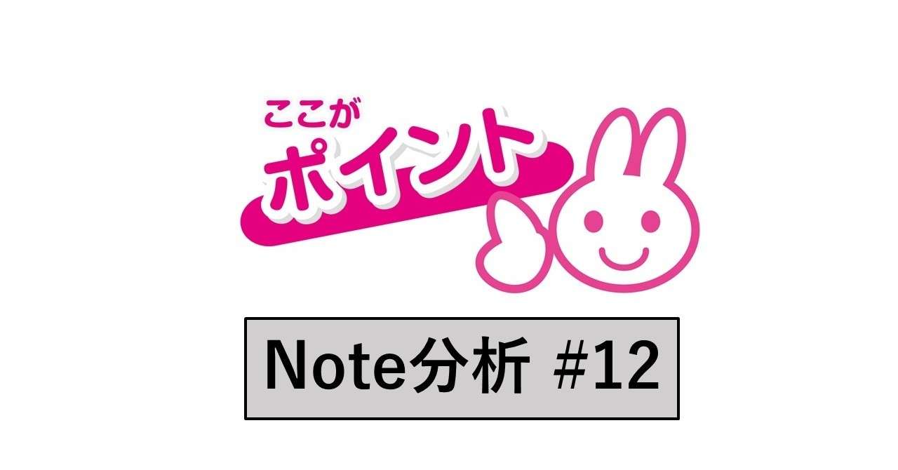 Note書き方最重要記事のご紹介と僕なりの付加価値 Note分析 12 志茂 しも Note