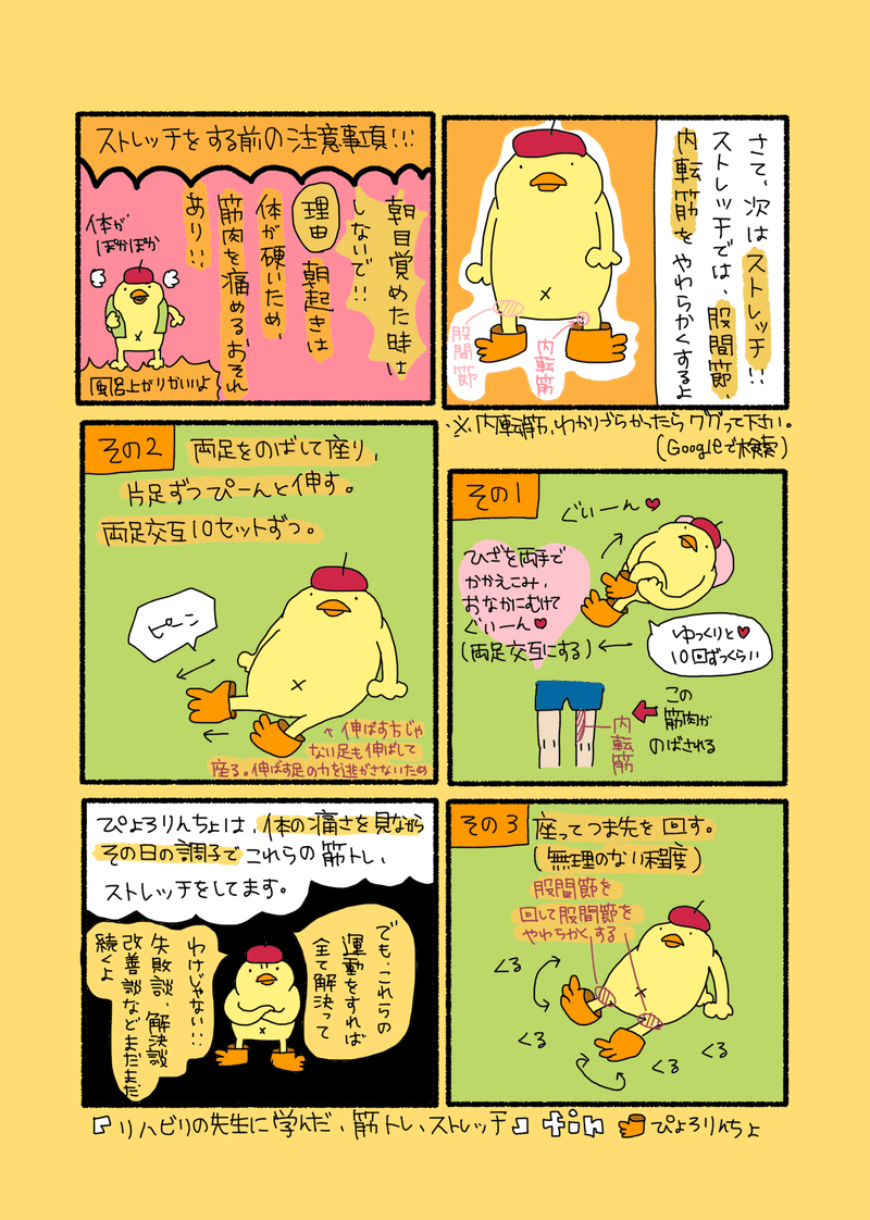 ぎっくり腰になりたくない克服日記第3話 リハビリの先生に学んだ筋トレ ストレッチ ぴょろりんちょ Note