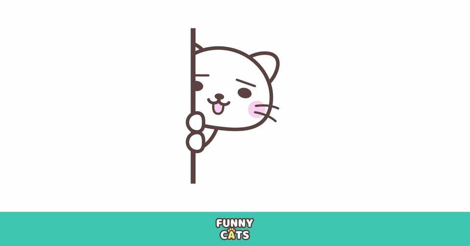 Note見出し用イラスト こちらを覗き込む猫 コーヘーズ Note