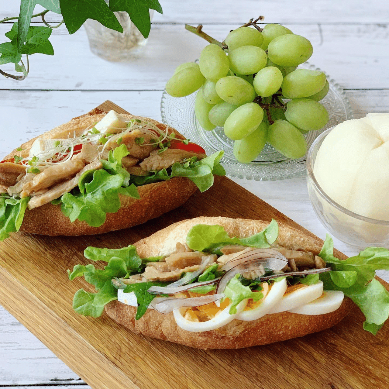 サラダチキン/グッズ整理中様 ニッスイ】切らずに使えるサラダチキンのある朝ごはん【アンバサダー