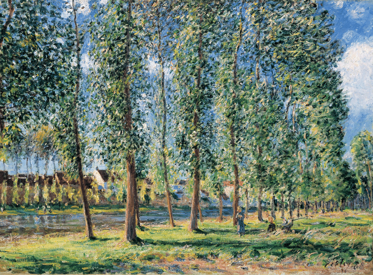 「春の小さな草地」アルフレッド・シスレー 絵画　テイト・ギャラリー所蔵 m40307307387_1.jpg?1683977435