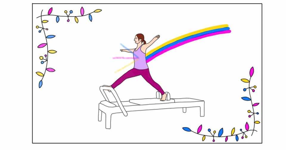 名刺デザイン Before Pilates After Pilates Mari Takayanagi イラスト ピラティス Note