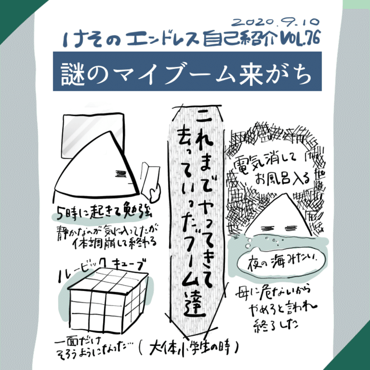 けそのエンドレス自己紹介 自己紹介 けそ Note