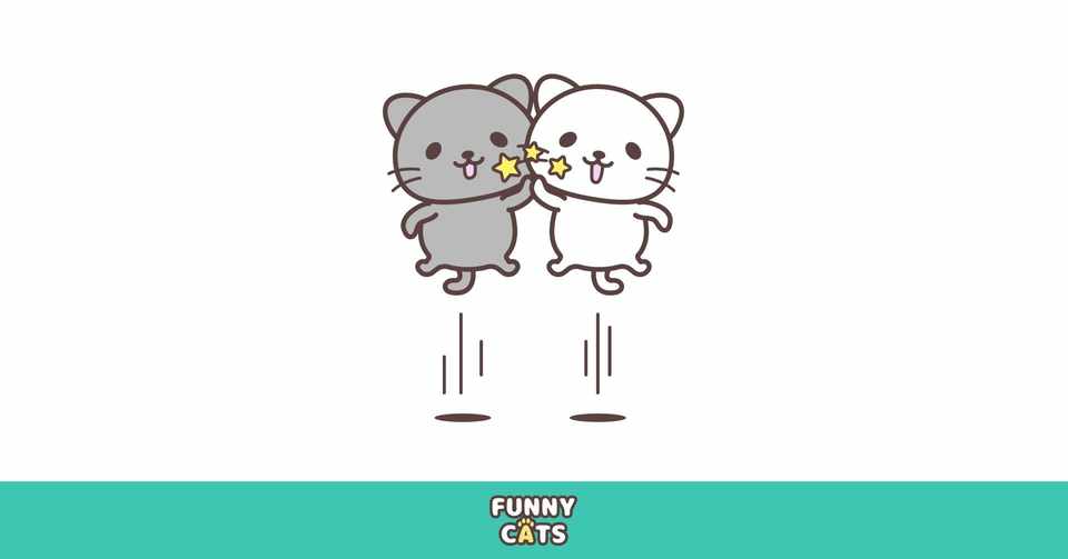 Note見出し用イラスト ハイタッチする猫達 コーヘーズ Note