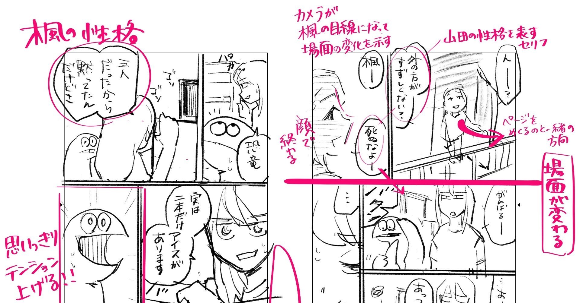 8ページ漫画のネームの作り方 ギャルと恐竜 を例にして 森もり子 Note 8ページ漫画のネームの作り方 ギャルと恐竜 を例にして 森もり子 Note