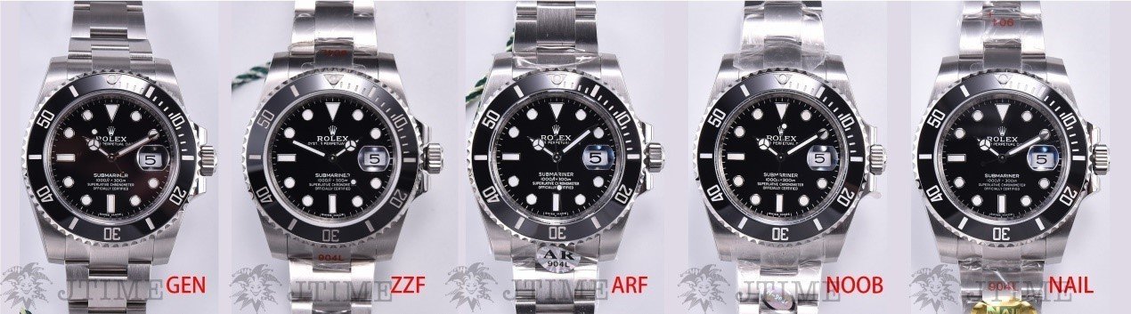 ロレックス】サブマリーナー116610LNのGen、ARF、Noob、Nailの比較（一