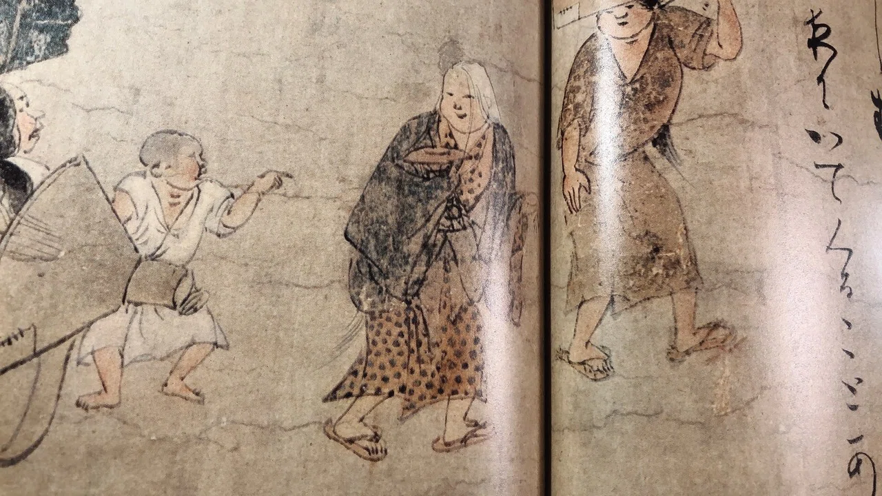平安時代 病草子 後白河法皇 六道絵 模写 レプリカ 仏教美術 骨董 古